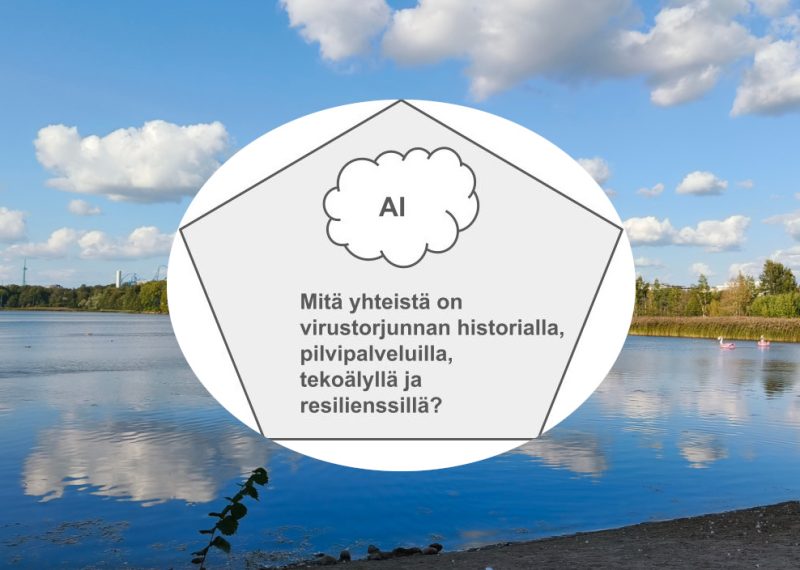 Kuva on lähinnä koristeellinen, taustalla pilviä